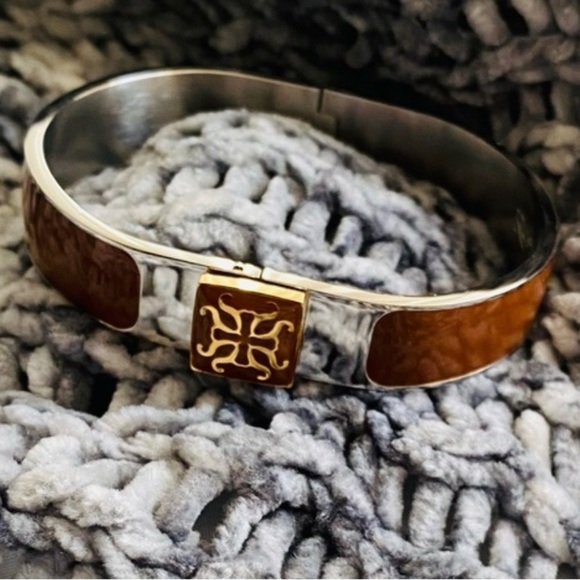 Rustic Cuff silver and brown cuff bracelet NWOT - Picture 2 of 8